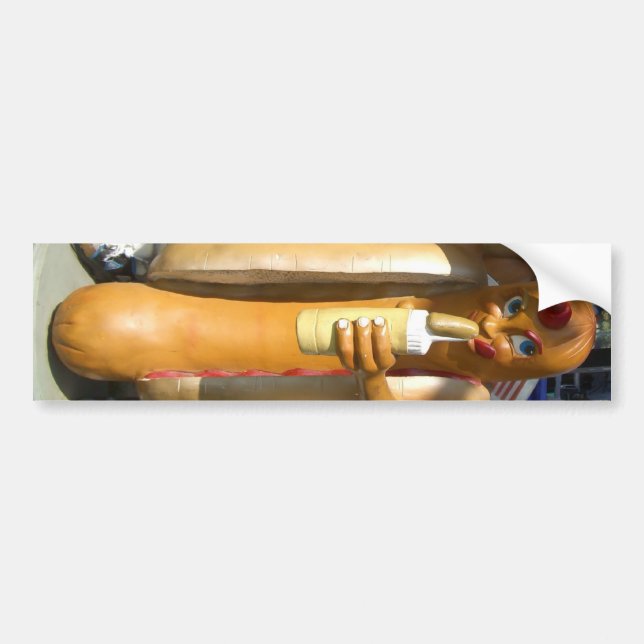 Autocollant De Voiture Chien chaud (Devant)