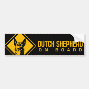 Autocollant De Voiture Chien de berger néerlandais - Dutchie