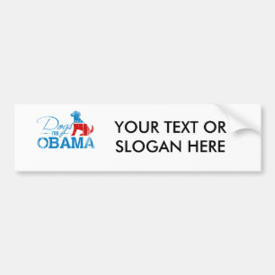 Autocollant De Voiture Chiens pour Obama - Vintage.png
