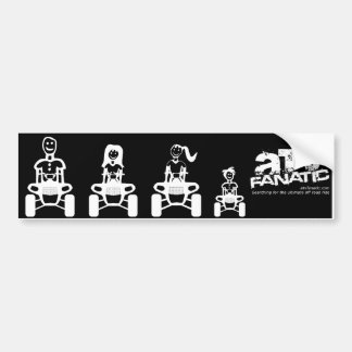 Autocollant De Voiture Chiffre de bâton de famille d'ATV (papa, maman,