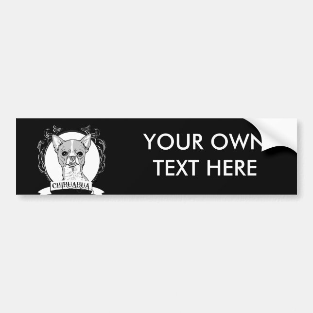 AUTOCOLLANT DE VOITURE CHIWAWA (Devant)