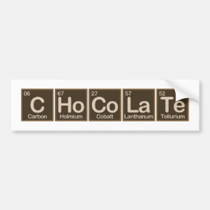 Autocollant De Voiture Chocolat fait d'éléments