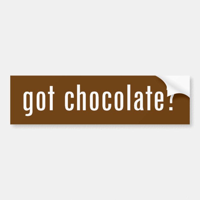 Autocollant De Voiture chocolat obtenu ? (Devant)