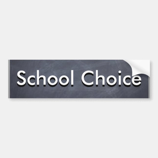 Autocollant De Voiture Choix d'école (Devant)