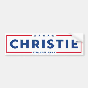 AUTOCOLLANT DE VOITURE CHRIS CHRISTIE 2024