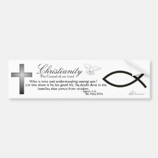 Autocollant De Voiture Christianisme - adhésif pour pare-chocs