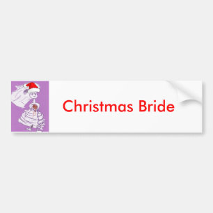 Autocollant De Voiture Christmas Bride