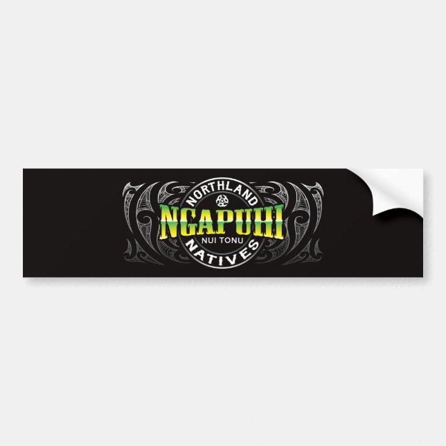 Autocollant De Voiture Chrome de forçat à perpétuité de Ngapuhi (Devant)