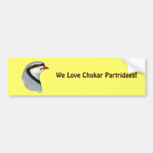 Autocollant De Voiture Chukar : tête de perdrix