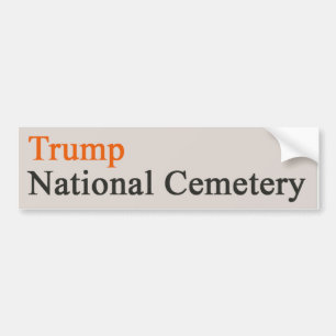 Autocollant De Voiture Cimetière national de Trump — Beige-Orange