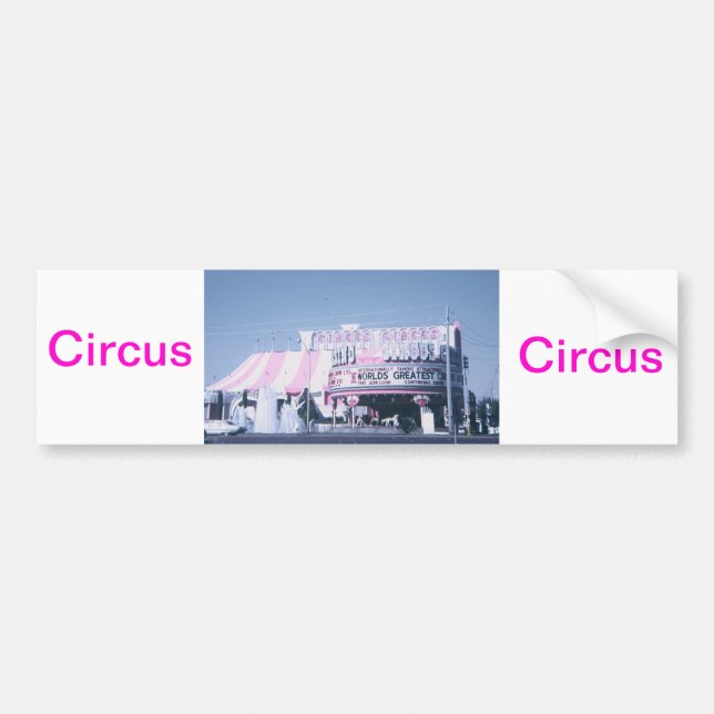 Autocollant De Voiture Cirque Las Vegas (Devant)