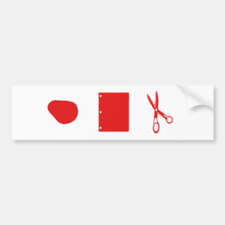 Autocollant De Voiture ciseaux de papier de roche