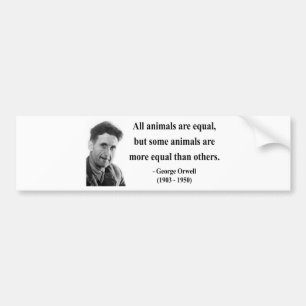Autocollant De Voiture Citation 3b de George Orwell