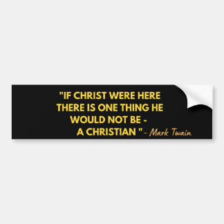 Autocollant De Voiture Citation anti-Christian Mark Twain