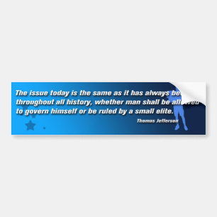 Autocollant De Voiture Citation BumperSticker de Thomas Jefferson