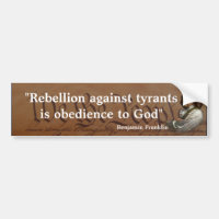 Citation de Benjamin Franklin sur la rébellion