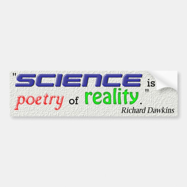 Autocollant De Voiture Citation de Richard Dawkins (Devant)