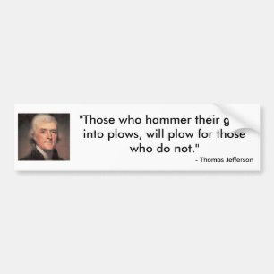 Autocollant De Voiture Citation de Thomas Jefferson