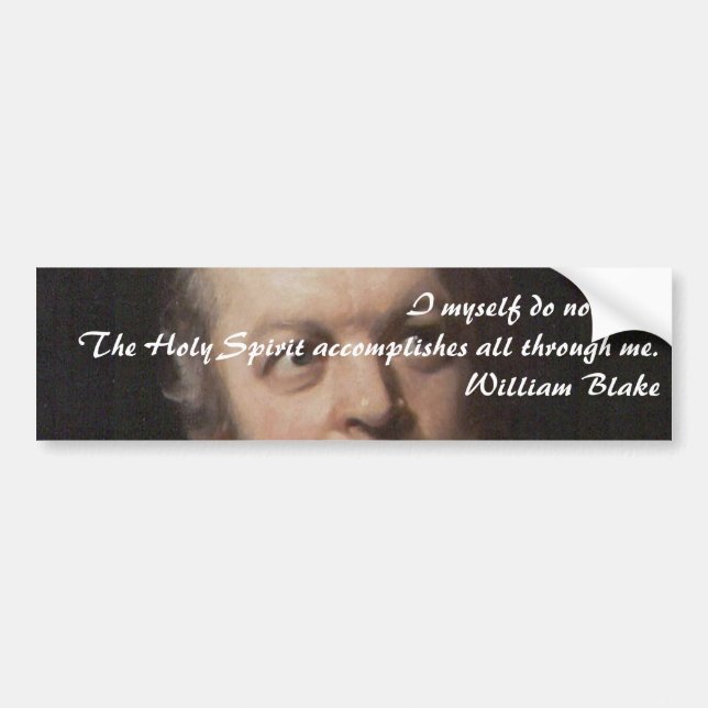 Autocollant De Voiture Citation de William Blake (Devant)