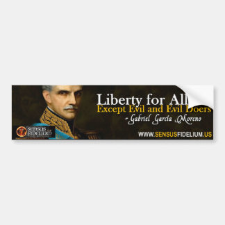 Autocollant De Voiture Citation religieuse catholique sur Liberty Moreno
