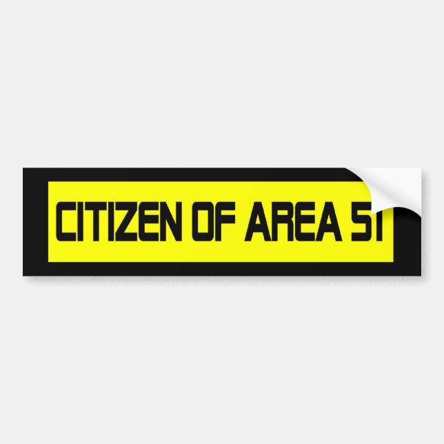 Autocollant De Voiture Citoyen du secteur 51 (Devant)