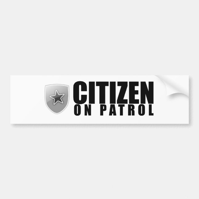 Autocollant De Voiture Citoyen sur la patrouille (Devant)