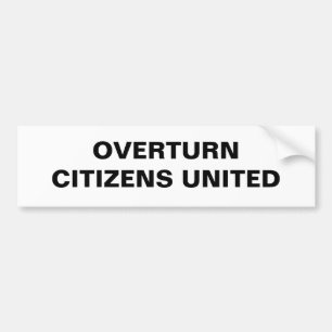 Autocollant De Voiture citoyens de renversement unis