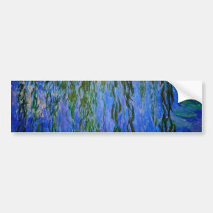 Autocollant De Voiture Claude Monet - Lys d'eau avec saule plumant