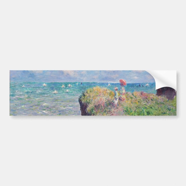 Autocollant De Voiture Claude Monet - Promenade Cliff à Pourville (Devant)