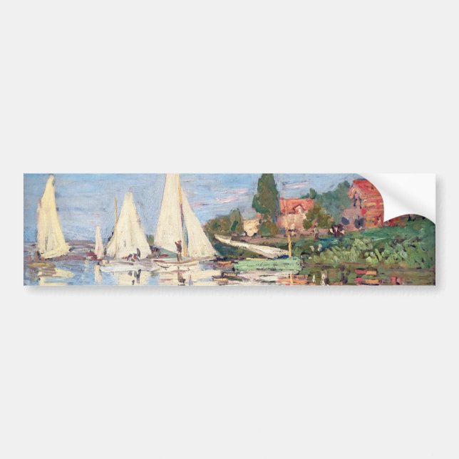 Autocollant De Voiture Claude Monet - Regattas à Argenteuil (Devant)