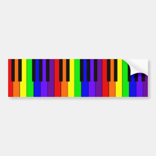 Autocollant De Voiture Clavier d'arc-en-ciel