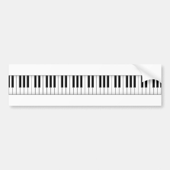 Autocollant De Voiture Clés de clavier/piano : (Devant)