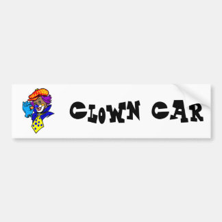 Autocollant De Voiture Cligner de l'oeil le clown avec du marbre