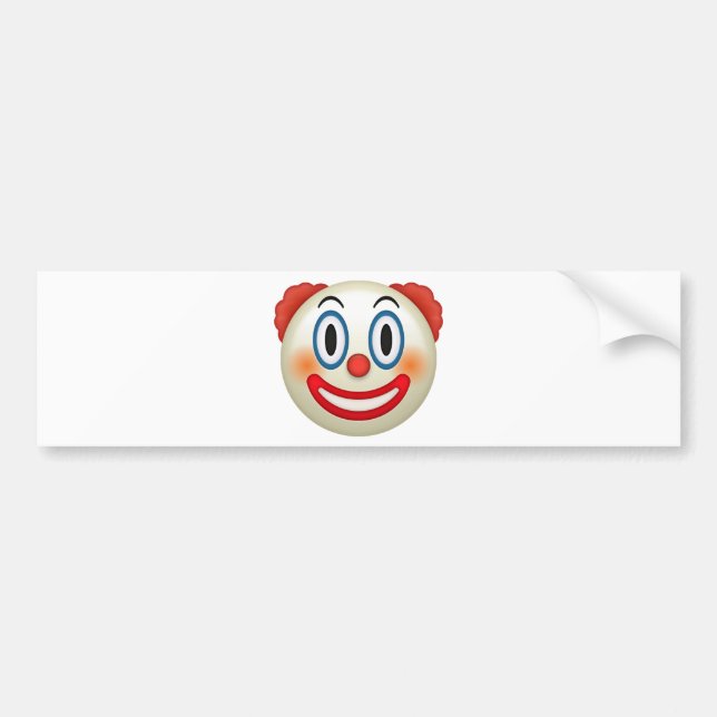 Autocollant De Voiture Clown fou Emoji (Devant)
