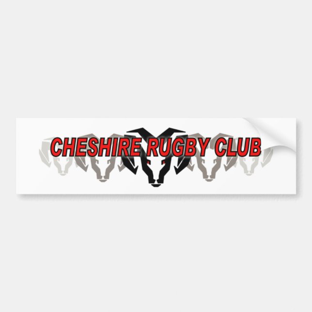 Autocollant De Voiture Club de rugby de Cheshire (Devant)