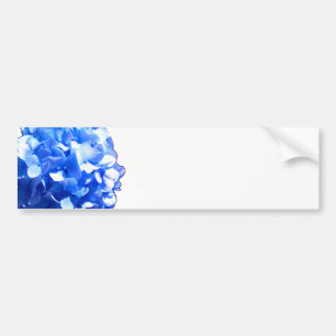 Autocollant De Voiture Cobalt bleu floral élégant bleu hydrangées
