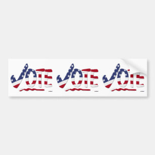 Autocollant De Voiture Coche VOTE avec drapeau américain