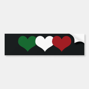 Autocollant De Voiture Coeur de l'Italie