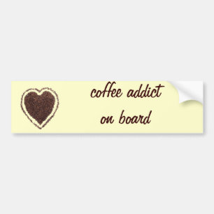 Autocollant De Voiture coeur du café