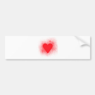 Autocollant De Voiture Coeur rouge