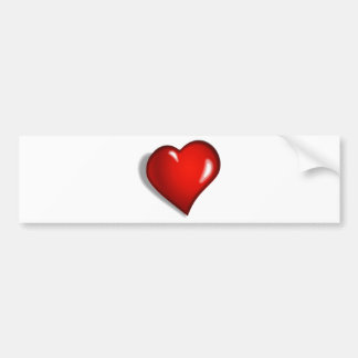 Autocollant De Voiture Coeur rouge