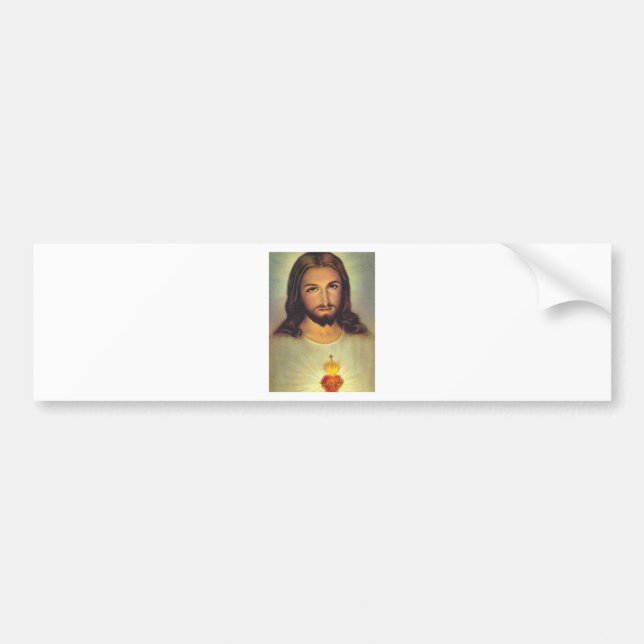 Autocollant De Voiture Coeur sacré de Jésus (Devant)