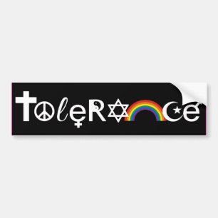 Autocollant De Voiture COEXISTER AVEC TOLÉRANCE -.png