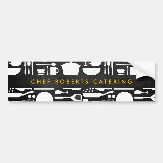Autocollant De Voiture Collage de cuisine sur bois noir (Devant)