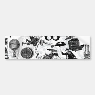 Autocollant De Voiture Collage numéro 2 de Steampunk