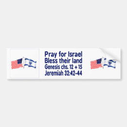 Autocollant De Voiture Collection de drapeau israélien et américain