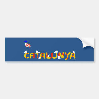 Autocollant De Voiture Colombes de Catalogne pour la paix, Catalunya llet