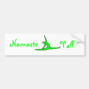 Autocollant De Voiture Colonne de pare-chocs Namaste Y'all