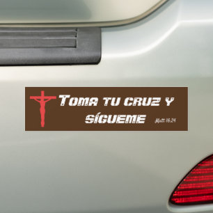 Autocollant De Voiture Colonne de pare-chocs Toma tu cruz