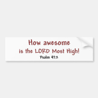 Autocollant De Voiture Combien impressionnant (blanc)